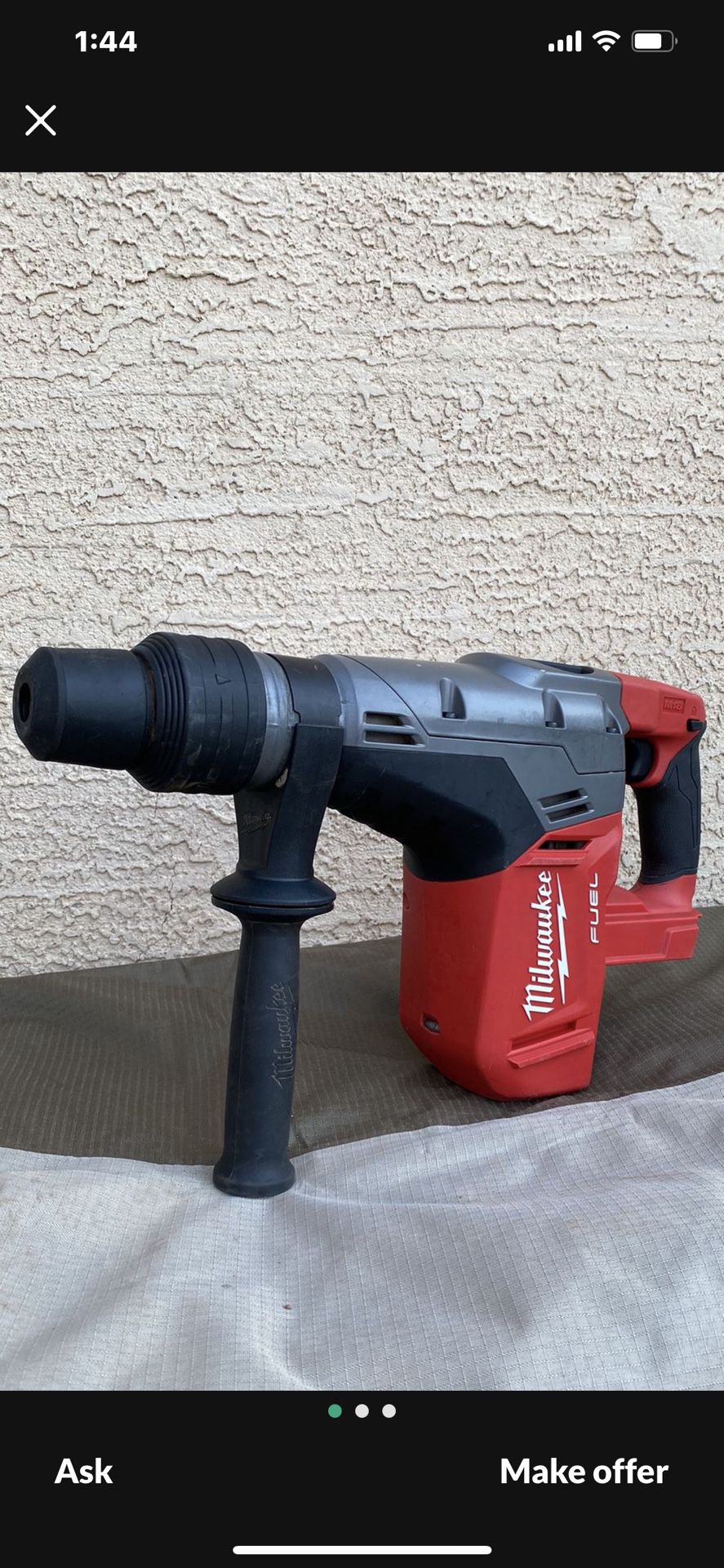 Milwaukee M18 FUEL 18V Lithium-lon Brushless Cordless 1-9/16 in. SDS-Max Rotary Hammer (Tool-Only)