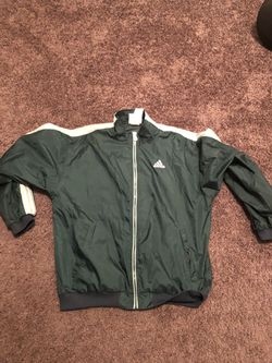 Adida Army green windbreaker jacket