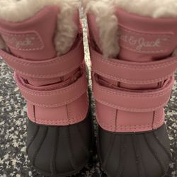 Cat And Jack Size 7 Pink Snow Boots