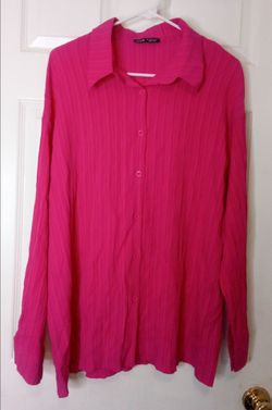 Pink dress shirt for women