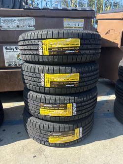 235/65/17 Headway 4 New tires installation and balance 40,000 Miles Warranty