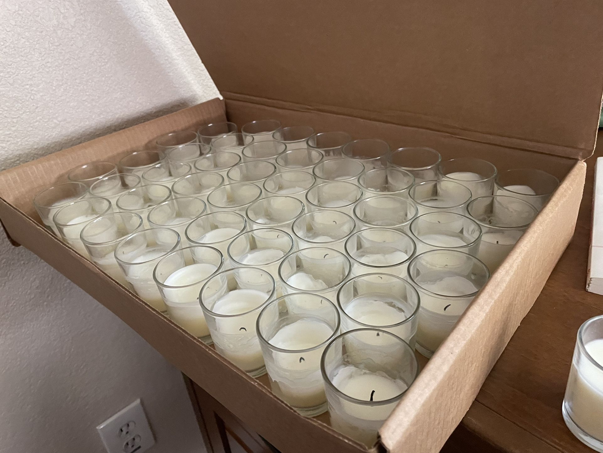 Votive Candles In Glass Jars 