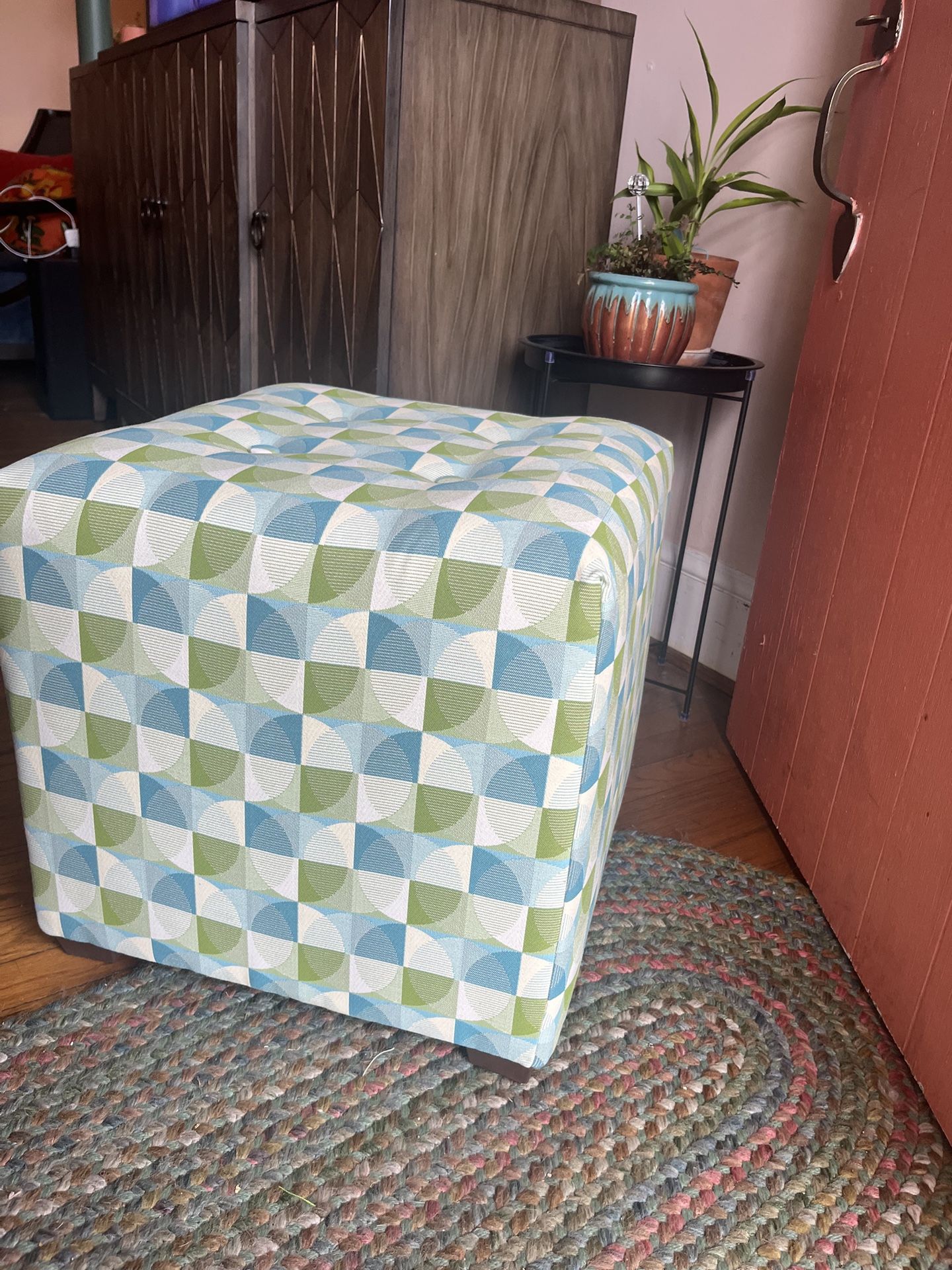 Upholstered Square Ottoman