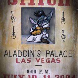 Stitch In Aladdins Palace Canvas Fine Art Signed By Trichia Buchanan-Benson LOA Rare Limited Edition numbered out of 10 Artist Proof. Gallery wrapped