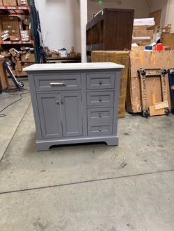 36” Bathroom vanity in grey