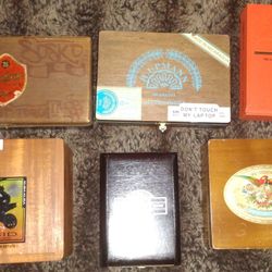6 Cigar Cedar Boxes