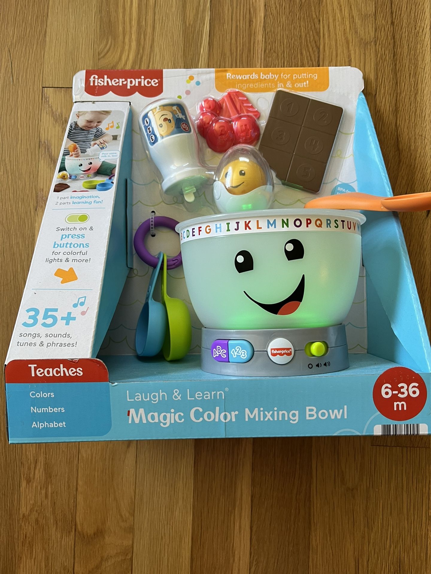 Fisher Price Kids Educational Toys Laugh & Learn Magic Color Mixing Bowl 6-36 Months