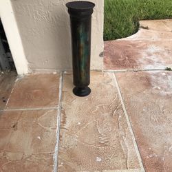 Brown And Green Candle Holder