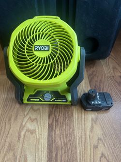 Ryobe portable fan hybrid 7.5”
