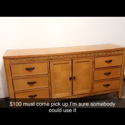 Antique Dresser (9 drawers) 