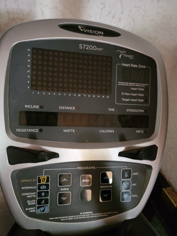 Vision Fitness S7200 Hrt Elliptical