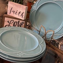 Marbella Princess House Set Of 4 Plates New 