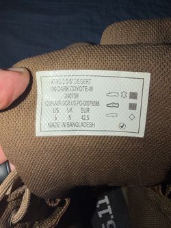 5.11 ATAC 2.0 8" Desert Boot Dark Coyote Size 9