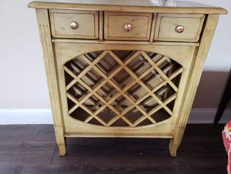 Wine rack accent table