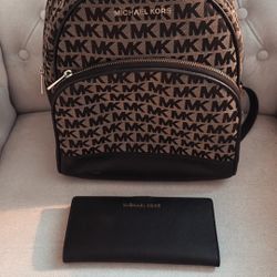 Women’s MK Backpack and Wallet 