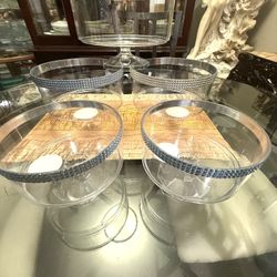 Plastic Fruit Bowl With Crystal Lining