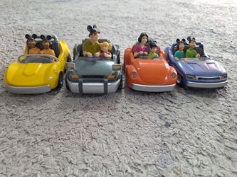 THE CHEVRON CARS Disneyland Autopia Collectible, Lot of 4