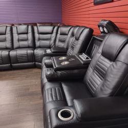 AUTOMATIC RECLINING SECTIONAL SOFA SET 