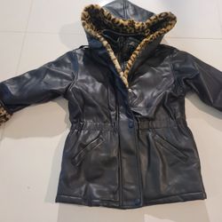 Black Winter Jacket Girls Large