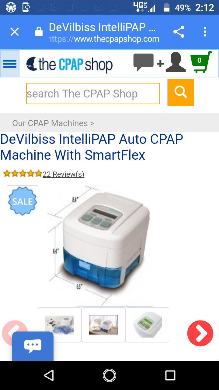 DeVilbis IntelliPap auto CPAP machine