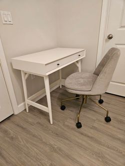 West Elm Mid-Century Mini Desk and Swivel Office Chair Set