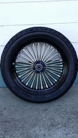 18"×3.5 fat daddy spoke rim/tire bagger