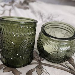 Candle holders green for party decore