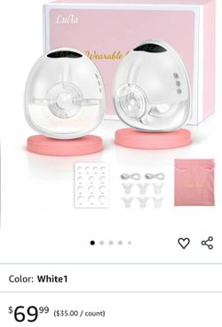 Lulia Breast Pump Hands Free, 4 Mode and 9 Level Wearable Breast Pump