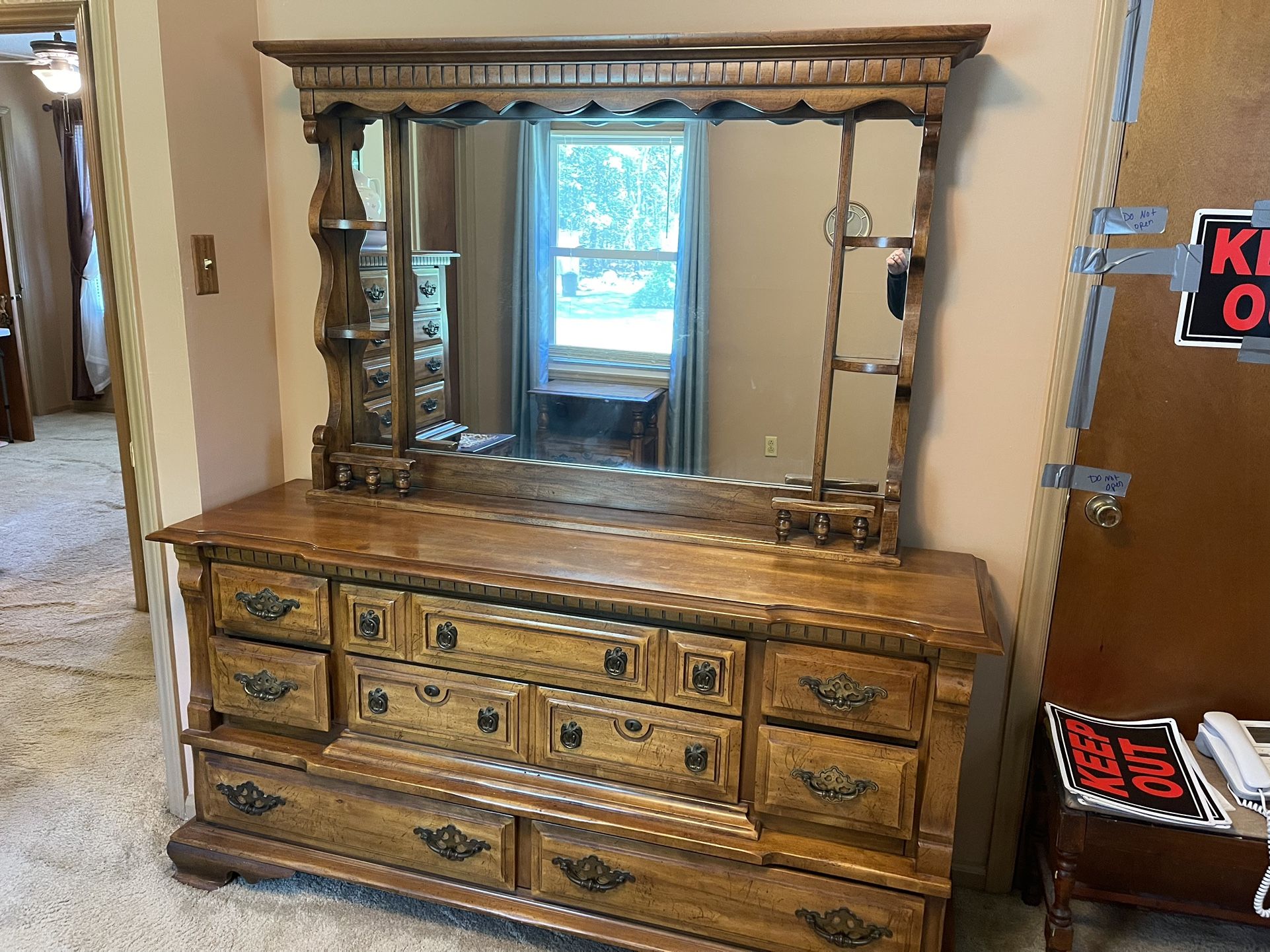 Dresser, Mirror & Matching Nightstand