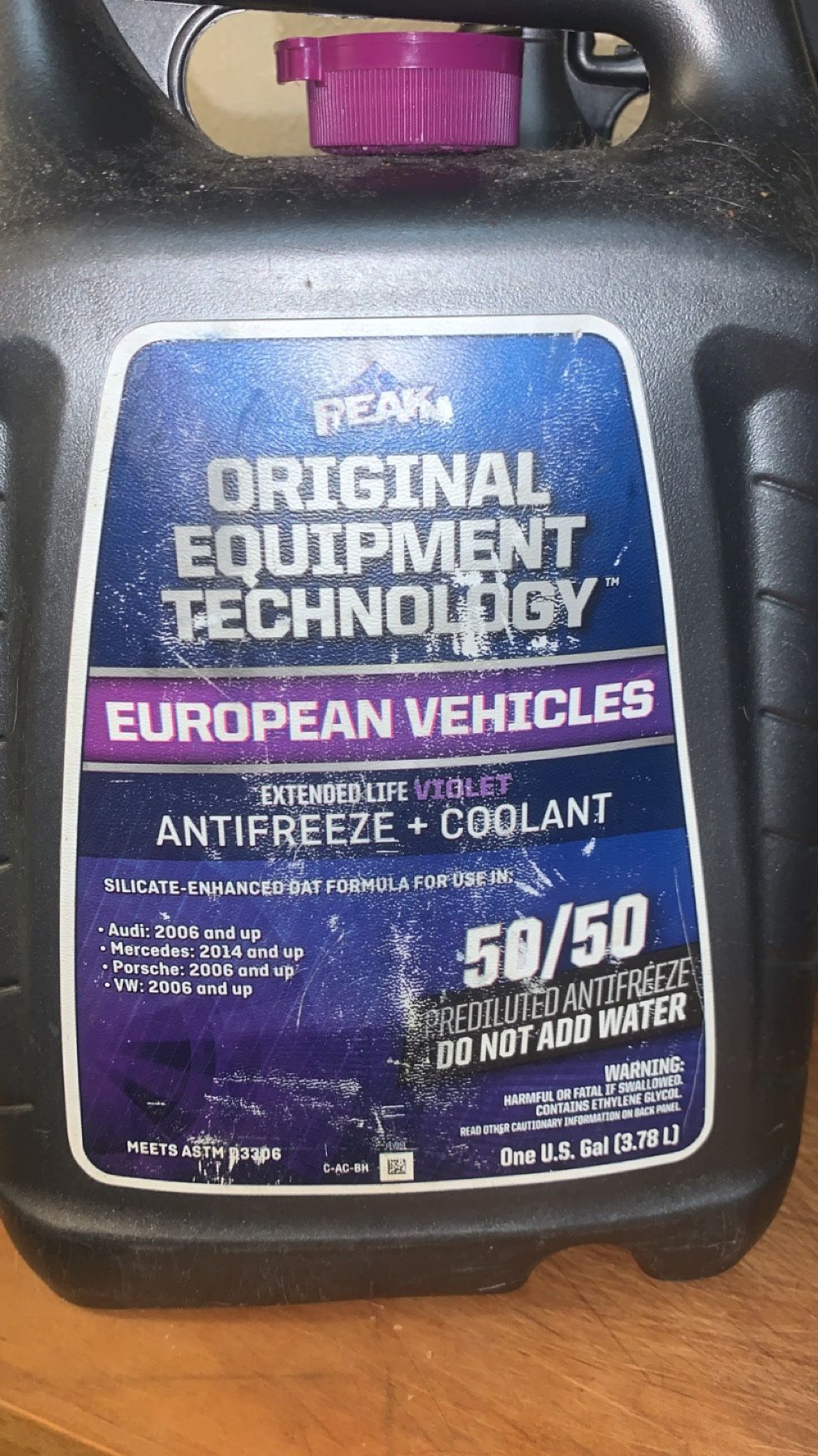 Peaks European Antifreeze+coolant (VW Audi Porsche)