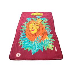 Vintage CP Disney The Lion King Mufasa Simba Blanket AS IS (READ)