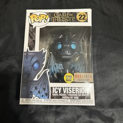 Funko Game Of Thrones Glow-In-The-Dark Icy Viserion (#22) - BoxLunch Exclusive
