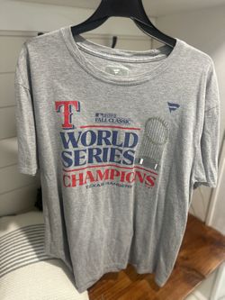 New 2023 World Series Champions Texas Rangers Baseball men Size | XL t-shirt