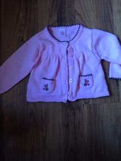 Pink Carter's sweater 6 months