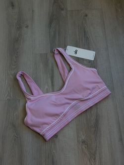 Pink athletic crop top