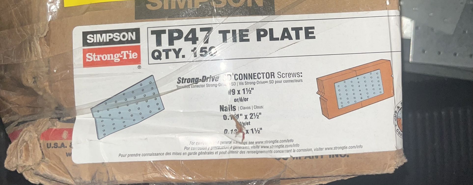 Simpson tie plate tp47