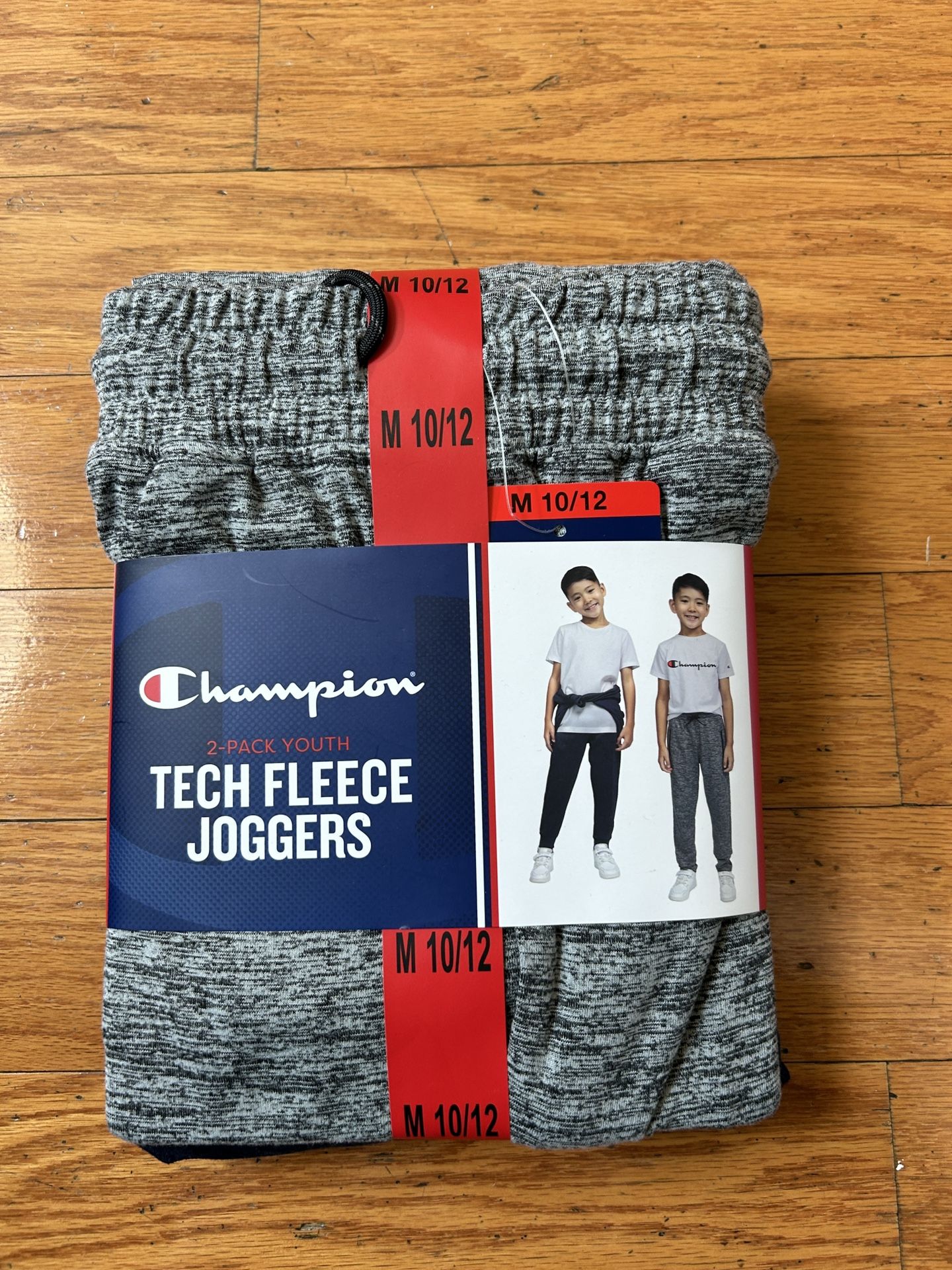 NWT Champion youth Tech Fleece Joggers 2 pack Size M 10/12
