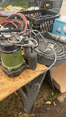 Water pump with hose