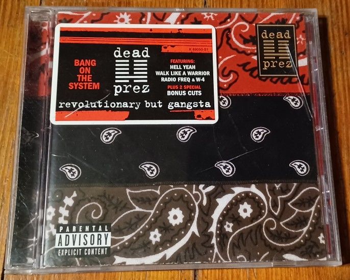 Dead Prez Bang On The System CD Music Hip Hop Gangsta
