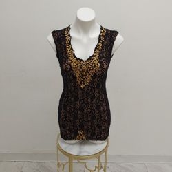 Black And Gold Dress