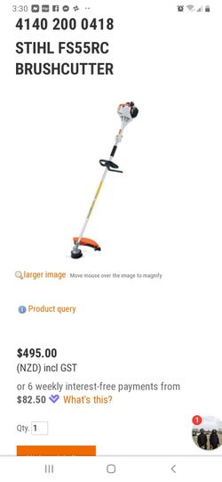 Stihl fs55rc with brush cutter head and a string weedeater head