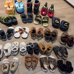 21 Pair Children’s Shoe Bundle Crib to Size 8