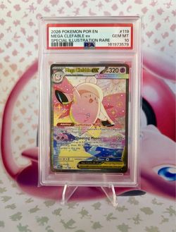 Pokémon TCG Mega Clefable ex #119 Special Illustration Rare Perfect Order PSA 10