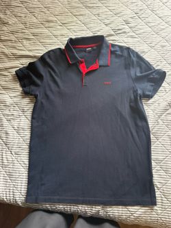 Blue And Red Hugo Boss Polo