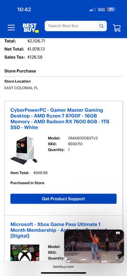 Complete Gaming and Streaming Set Up Computer Desktop