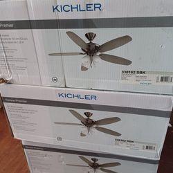 Renew Premier 52 in. Indoor Satin Black Dual Mount Ceiling Fan with LED Bulbs with Pull Chain