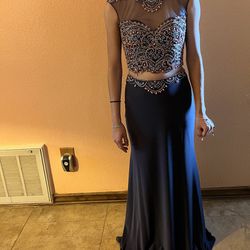 Two Piece Prom Dress 