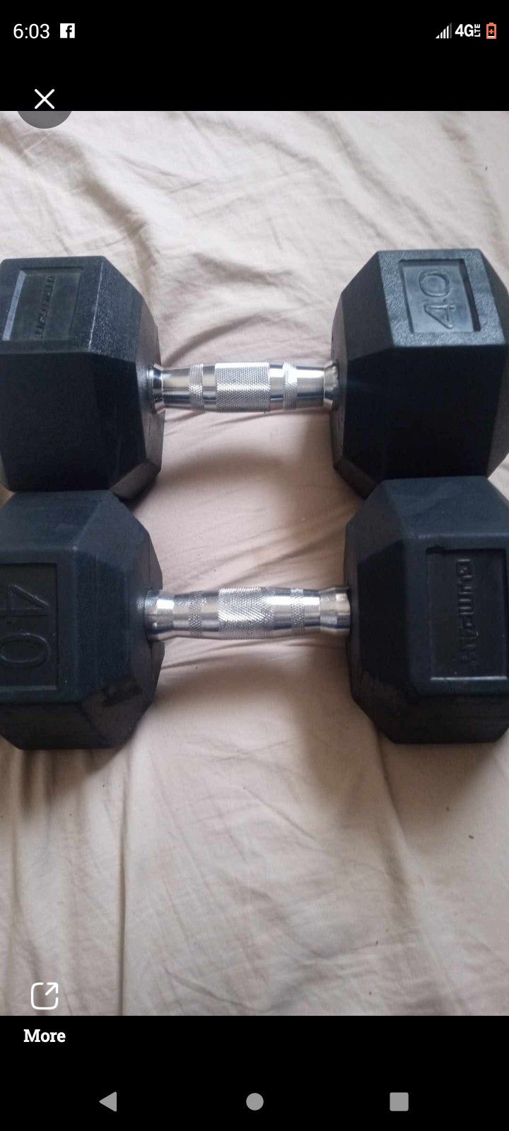 Dumbbells 40 Lb Weight The Set