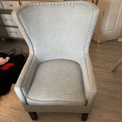 Baby Blue Accent Chair 