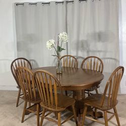Dining Table With 6 Windsor Chairs